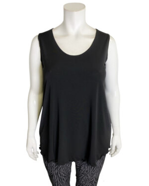 Hayley Joy, Plus size, Bon Bon, Thick strap camisole, black - close-up