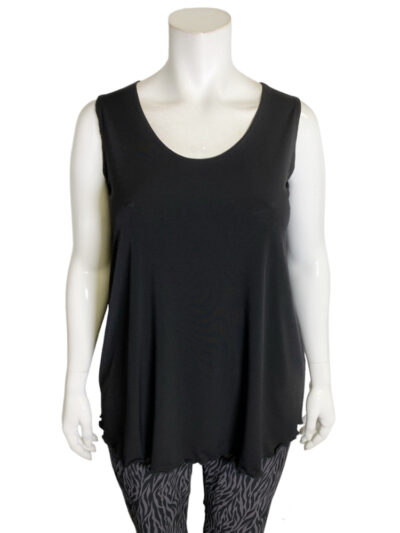 Hayley Joy, Plus size, Bon Bon, Thick strap camisole, black - close-up