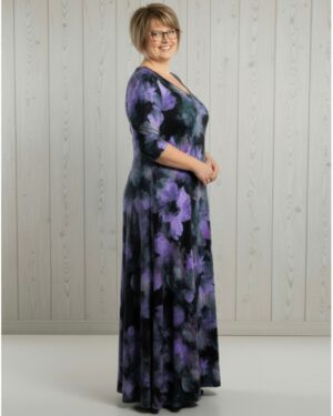 Hayley Joy Miracle Swirl Dress - Lilac Boho Floral