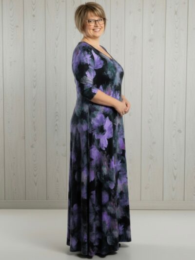 Hayley Joy Miracle Swirl Dress - Lilac Boho Floral