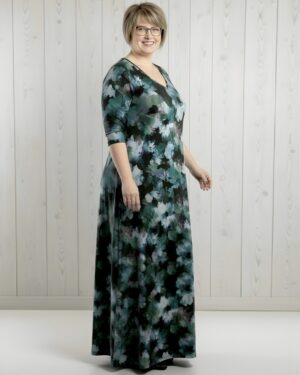 Hayley Joy Miracle Swirl Dress - Taupe Boho Floral