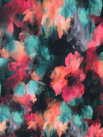 Hayley Joy Miracle Swirl Dress - Coral Boho Floral colour swatch